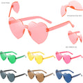 Heart Shape No Frame Sunglasses