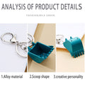 Metal Excavator Bucket Keychain/ Bulldozer Bucket Pendant