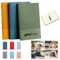 A5 Simple Soft Leather Striped Business Office Notebook