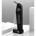 Crystal Award With Metal Plate