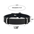 Stainless Steel And Silicone Wristband