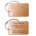 Stainless Steel Personalized Luggage Tags