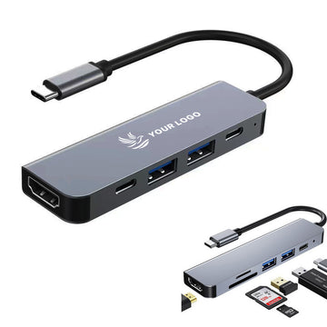 Comprehensive 6 In 1 Usb C Multiport Adapter Hub