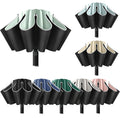 Automatic Open Reverse Umbrella With Reflective Safety Strip