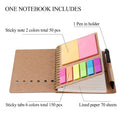 Spiral Sticky Notes Notebook With Pen