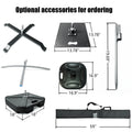 8' Double Sided Portable Half Drop Banner w/ Hardware Set