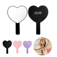 Heart-Shaped Travel Handheld Mirror