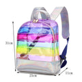 Multicolor Rainbow Mini Backpack