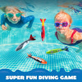 8-Pack Shark Underwater Diving Torpedo Toys