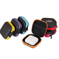 Zipper EVA Square Earphone Storage Case Cable Organizer