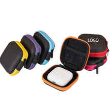 Zipper EVA Square Earphone Storage Case Cable Organizer
