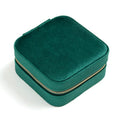 Square Velvet Jewelry Box With Mirror
