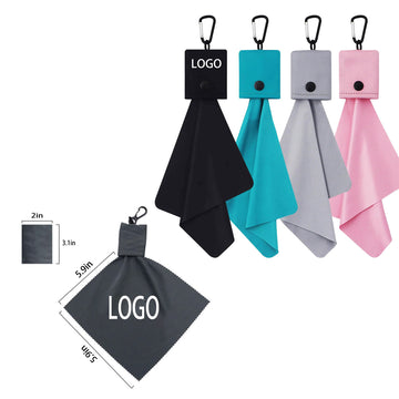 Eyeglasses Cleaning Microfiber Cloth Keychain Pouch