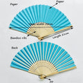 8.2" Folding Advertising Paper Bamboo Fan