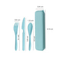 3 Piece Reusable Utensils Set With Case(Knife, Fork, Spoon)