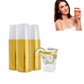 10 Oz Disposable Gold-Rimmed Airline Cup
