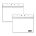 Horizontal ID Card Name Tag Badge Holder