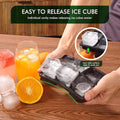 6 Flexible Silicone Ice Cube Trays