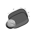 Pair Of Automobile Adsorption Sunshade