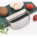 Stainless Steel Curved Garlic Press