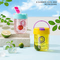 Portable Handheld Glasses With Lid And Straw