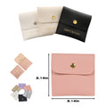 Snap Button Leather Jewellery Bag