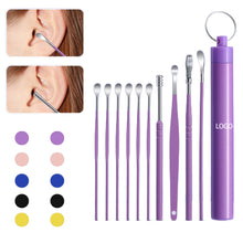 10Pcs Portable Stainless Steel Ear Scoop Set W/ Storage Box