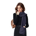 Cozy Fleece Wrap Shawl With Large Front Pockets