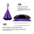 Inverted Reverse Upside Down Umbrella