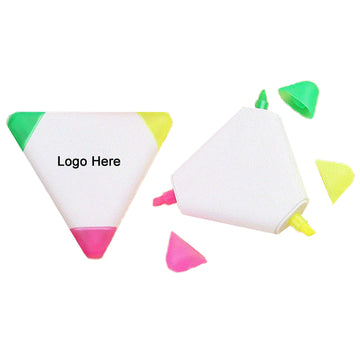Custom 3 In 1 Triangle Shape Highlighter Marker
