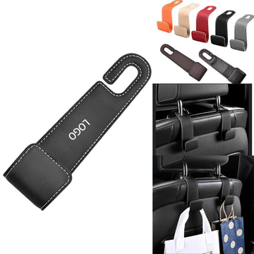 Folding Pu Leather Car Seat Headrest Hook