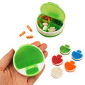 4 Compartment Frosted Clear Pill Box