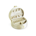 D-Shaped Velvet Jewelry Box