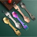 Multifunctional Camping Cookware Spoon Fork Bottle Opener