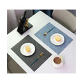 Waterproof Oil-Resistant Leather Placemats With Coasters