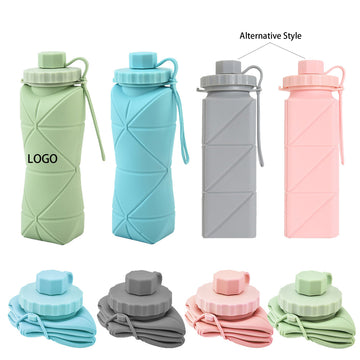 20oz Collapsible Silicone Travel Water Bottle