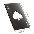 Stainless Steel Credit Card Poker Bottle Opener