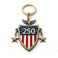 250th US Anniversary 2D Acrylic Keychain Pendant