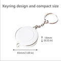 60 Inches Dual Size Measuring Tape Measure With Keychain