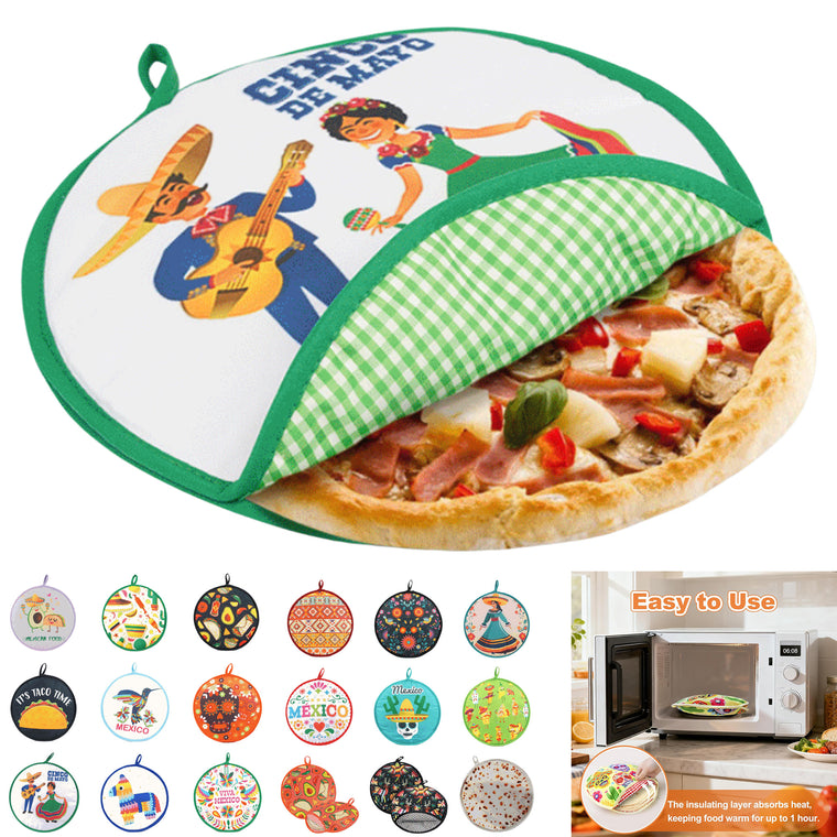 12 Inch Round Insulated & Microwavable Tortilla Warmer Pouch