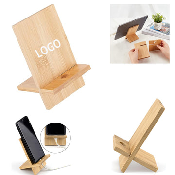 Bamboo Mobile Cell Phone Tablet Stand Detachable