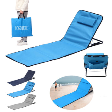 5-Position Adjustable Folding Beach Lounge Chair