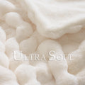 Luxury Plush Bubble Texture Throw