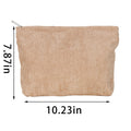 Corduroy Portable Zipper Makeup Pouch
