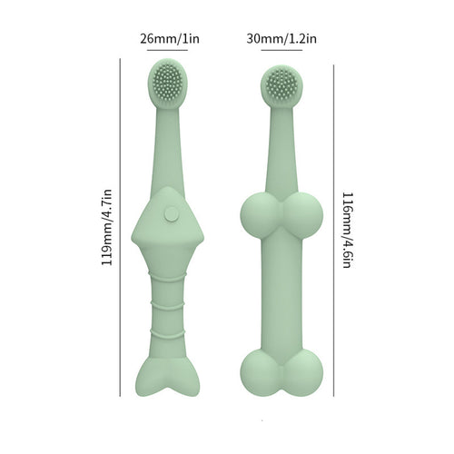 2 Pieces Pet Toothbrush