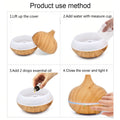 550ml Wood Grain Ultrasonic Essential Oil Humidifier