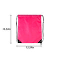 210D Waterproof Polyester Drawstring Storage Bag