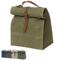 Waterproof Foldable Waxed Canvas Lunch Cooler Insulated Bag