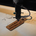 Laser Engravable Wood Key Pendant